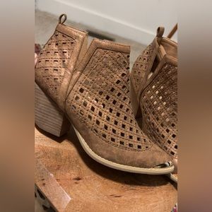 Wore one time, size 9 light brown booties